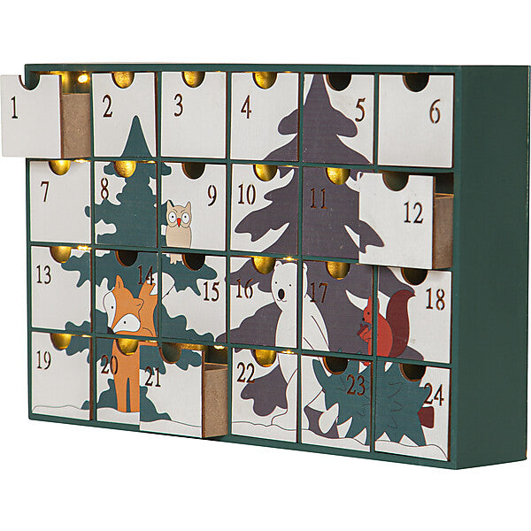 Star LED-Adventskalender 24 Schubladen 271-86